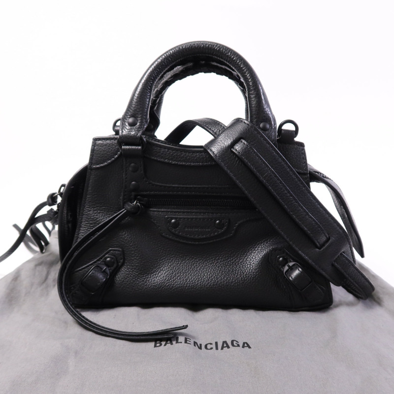 BALENCIAGA 牛皮皮革Mini Neo Classic City手挽肩背兩用袋-15