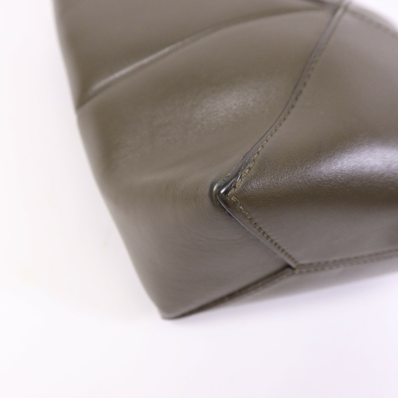 LOEWE 牛皮皮革Mini Puzele Fold Tote金扣手挽肩背兩用袋-7