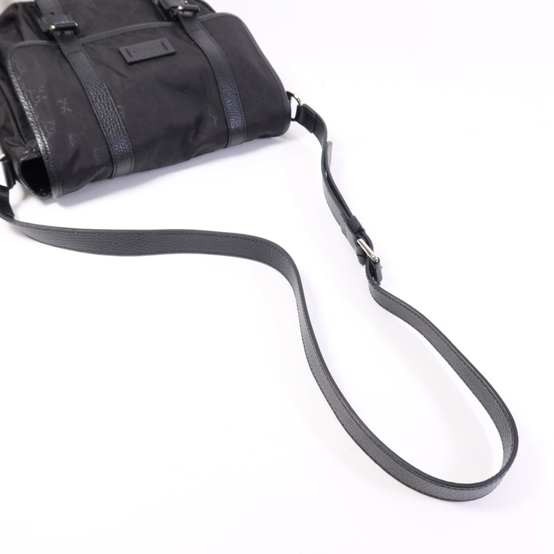 GUCCI 尼龍Shoulder Bag銀扣肩背袋-8