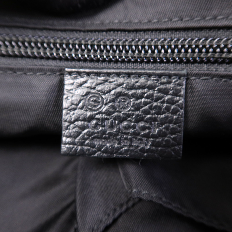 GUCCI 尼龍Shoulder Bag銀扣肩背袋-13