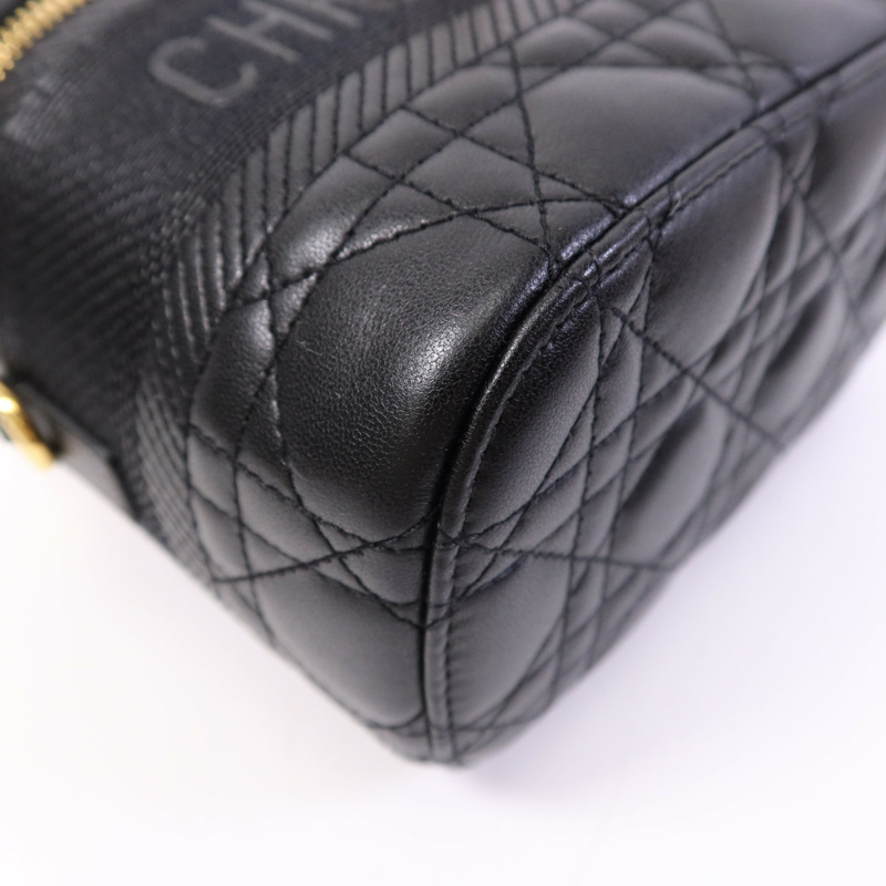 Dior 牛皮皮革Travel Vanity金扣手挽肩背兩用袋-5