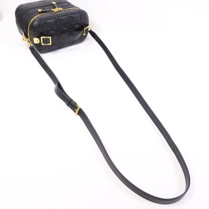 Dior 牛皮皮革Travel Vanity金扣手挽肩背兩用袋-8