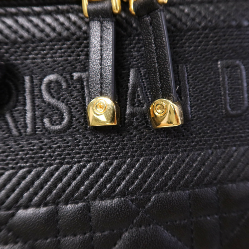 Dior 牛皮皮革Travel Vanity金扣手挽肩背兩用袋-10