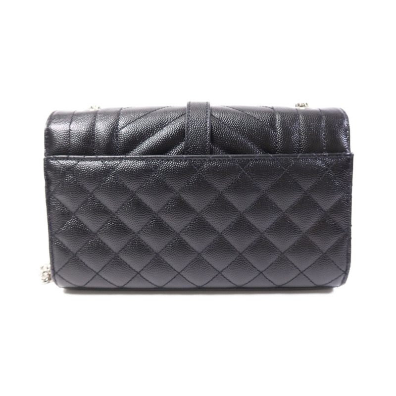 YVES SAINT LAURENT 牛皮皮革Envelope Small金扣鏈帶肩背袋-1