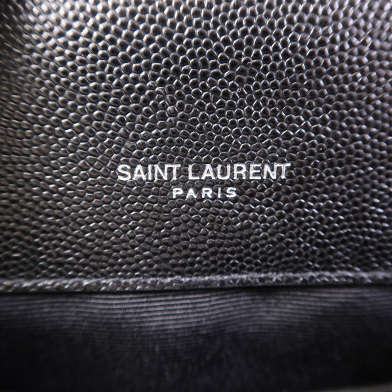 YVES SAINT LAURENT 牛皮皮革Envelope Small金扣鏈帶肩背袋-12