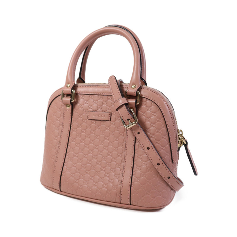 GUCCI 牛皮皮革2 Way Shoulder Bag金扣手挽肩背兩用袋-2