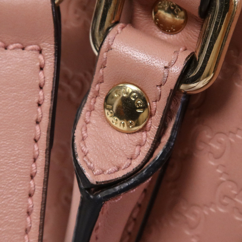 GUCCI 牛皮皮革2 Way Shoulder Bag金扣手挽肩背兩用袋-9