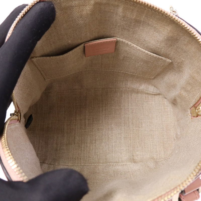 GUCCI 牛皮皮革2 Way Shoulder Bag金扣手挽肩背兩用袋-11