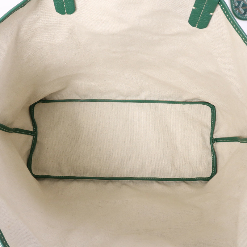 GOYARD 塗層帆布Saint Louis PM銀扣手挽袋-12