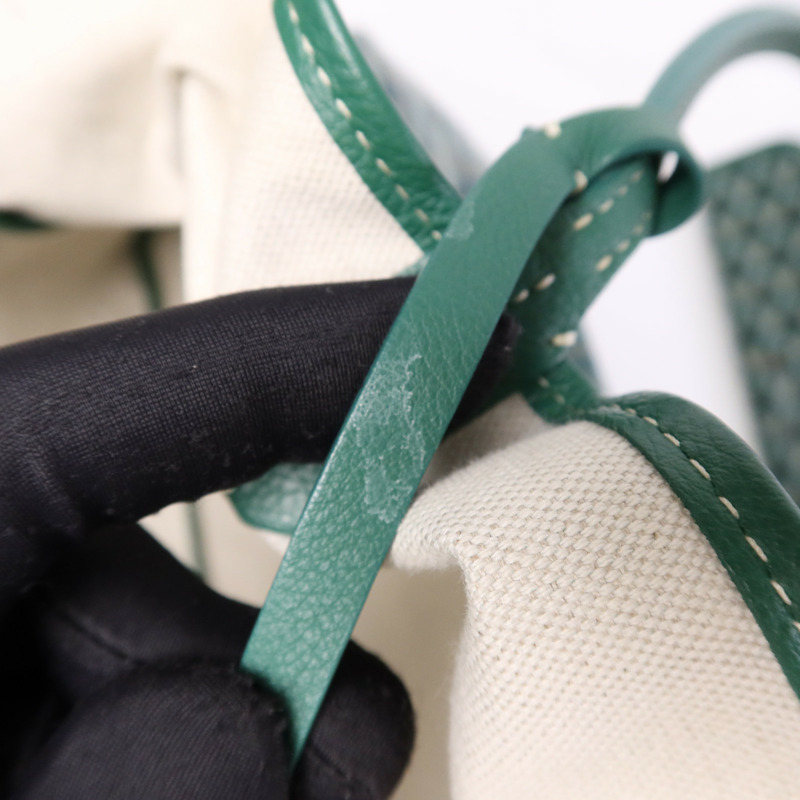 GOYARD 塗層帆布Saint Louis PM銀扣手挽袋-13