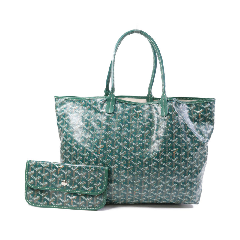 GOYARD 塗層帆布Saint Louis PM銀扣手挽袋-14