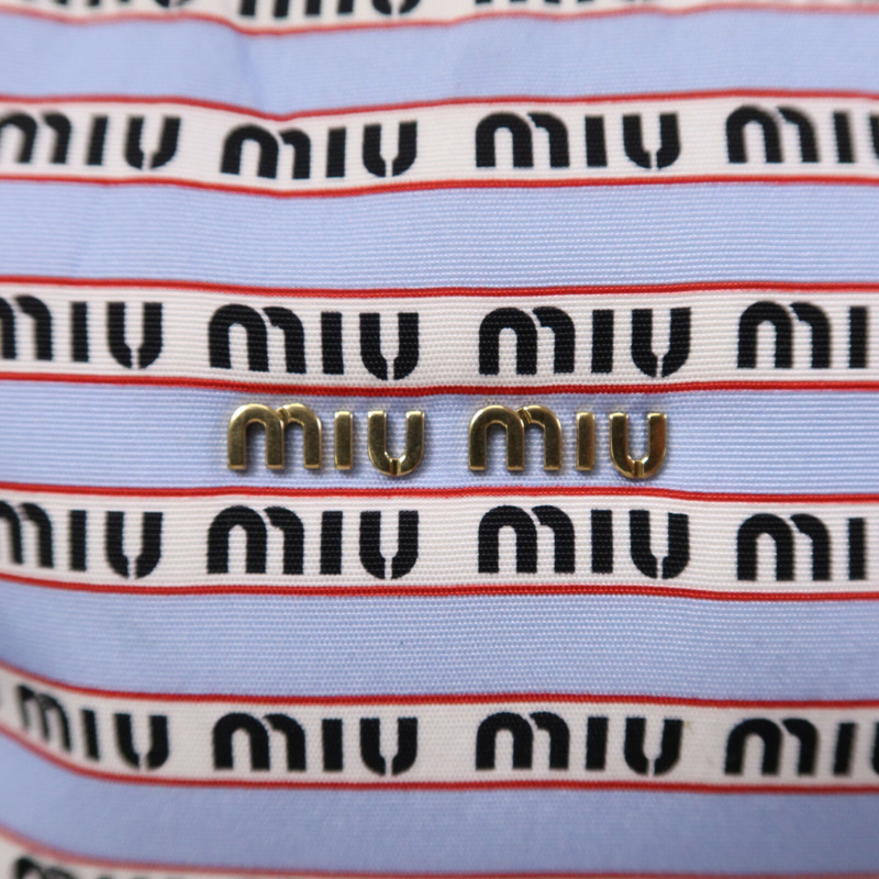 Miu Miu 尼龍Miu Spirit金扣手挽袋-6