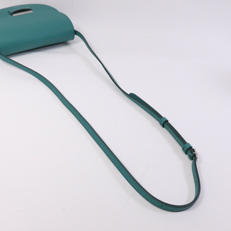 CELINE 牛皮皮革Trotteur銀扣肩背袋-8