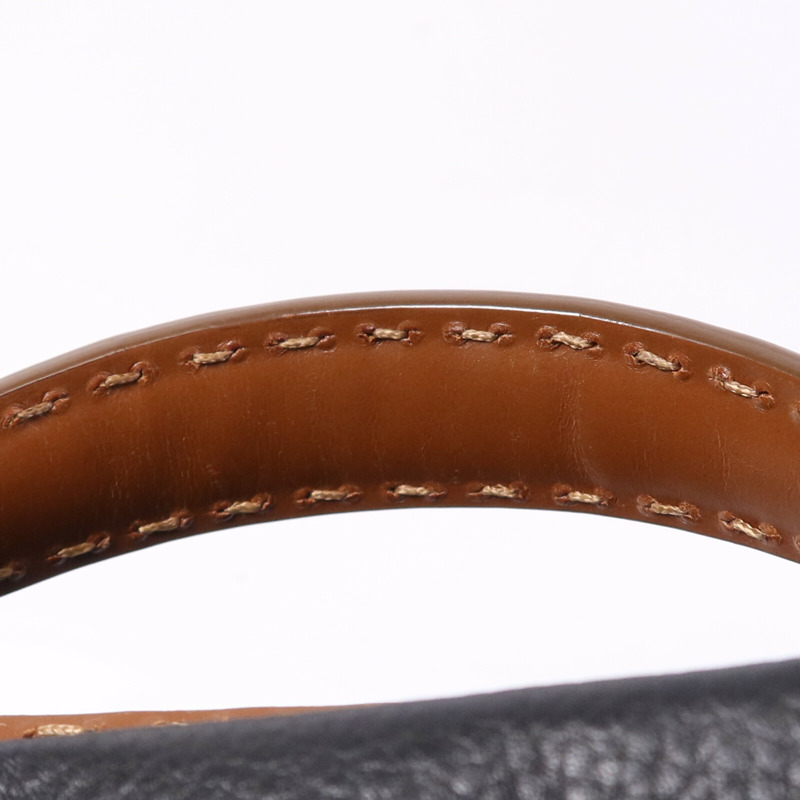 FENDI 牛皮皮革Peekaboo Large銀扣手挽肩背兩用袋-15