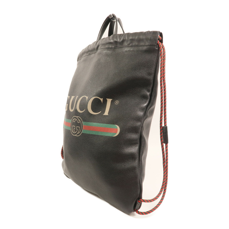 GUCCI 牛皮皮革Rucksack金扣背包-2