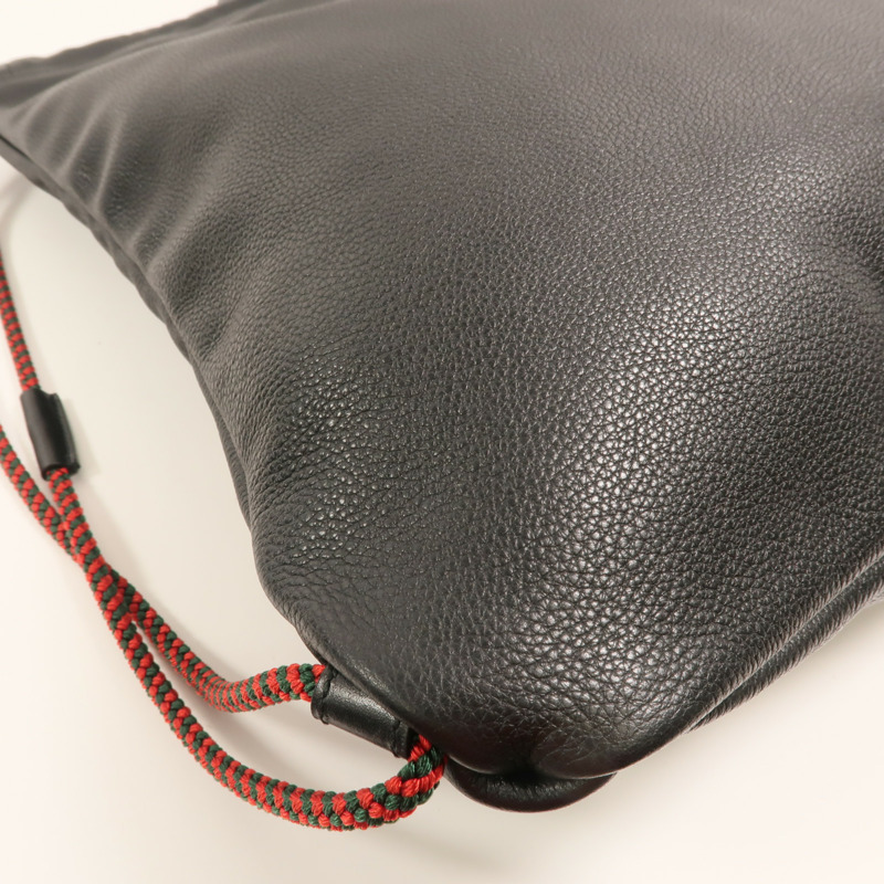 GUCCI 牛皮皮革Rucksack金扣背包-13