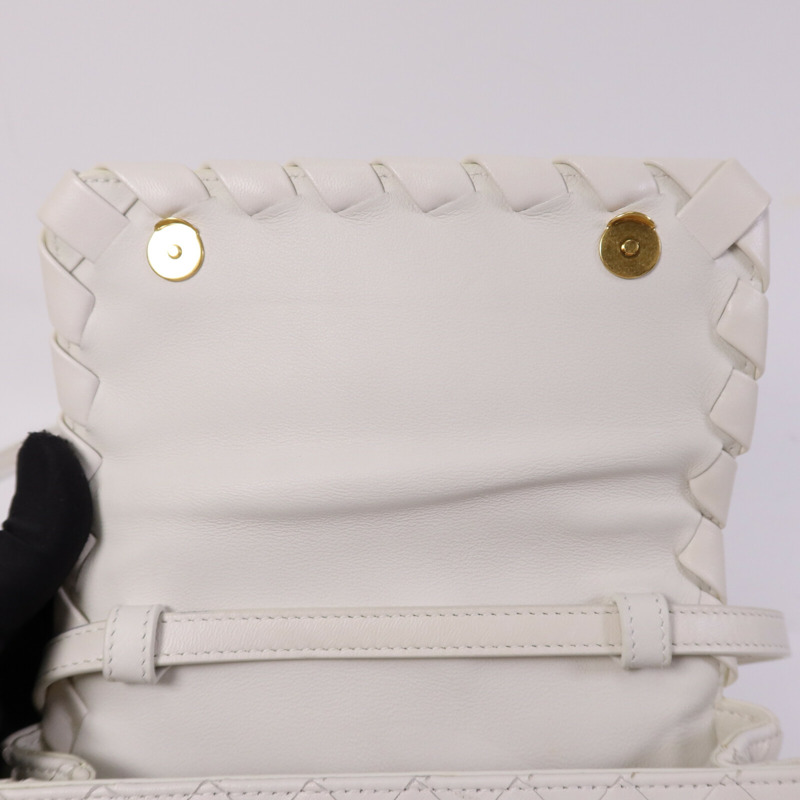 BOTTEGA VENETA 牛皮皮革Shoulder Bag金扣肩背袋-13