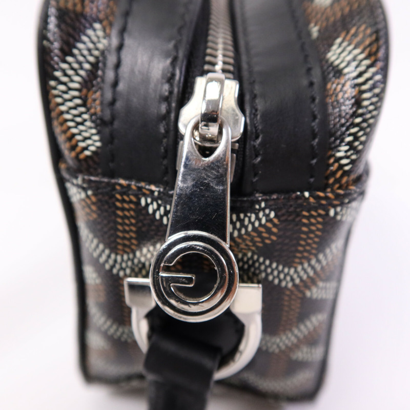 GOYARD 塗層帆布Cap-Vert PM銀扣肩背袋-6