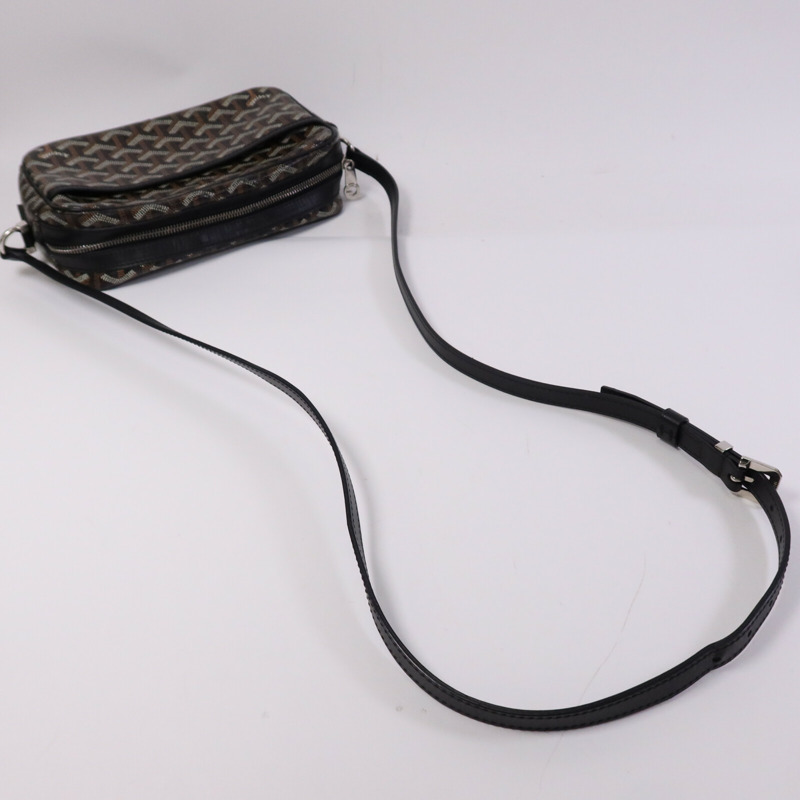 GOYARD 塗層帆布Cap-Vert PM銀扣肩背袋-8