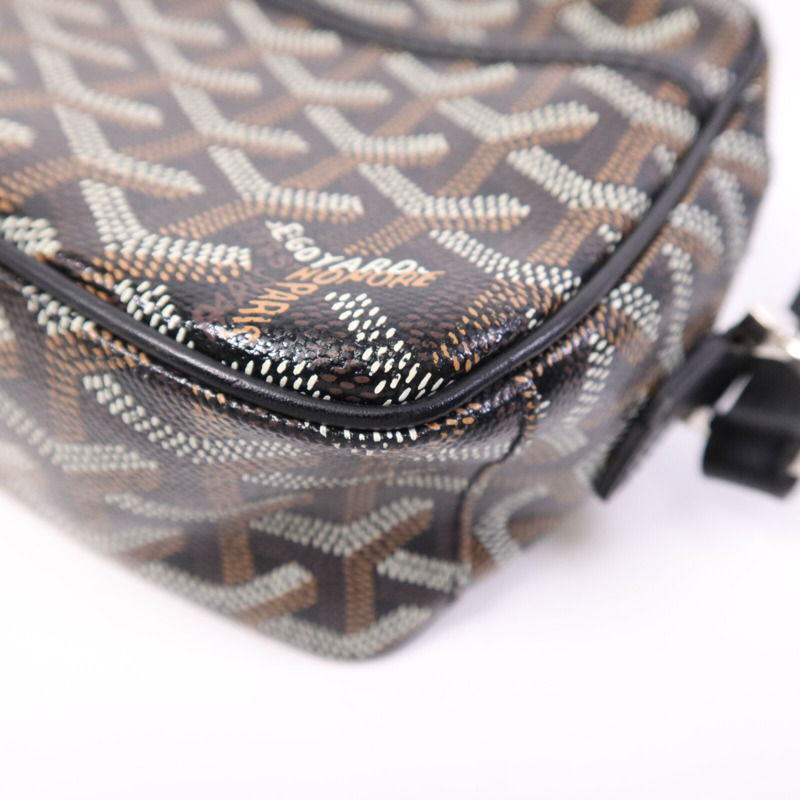 GOYARD 塗層帆布Cap-Vert PM銀扣肩背袋-9