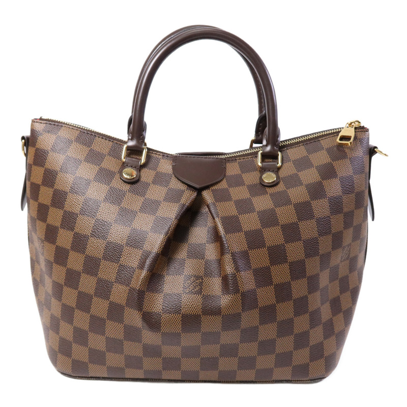 LOUIS VUITTON Damier Ebene Siena MM金扣肩背袋-1