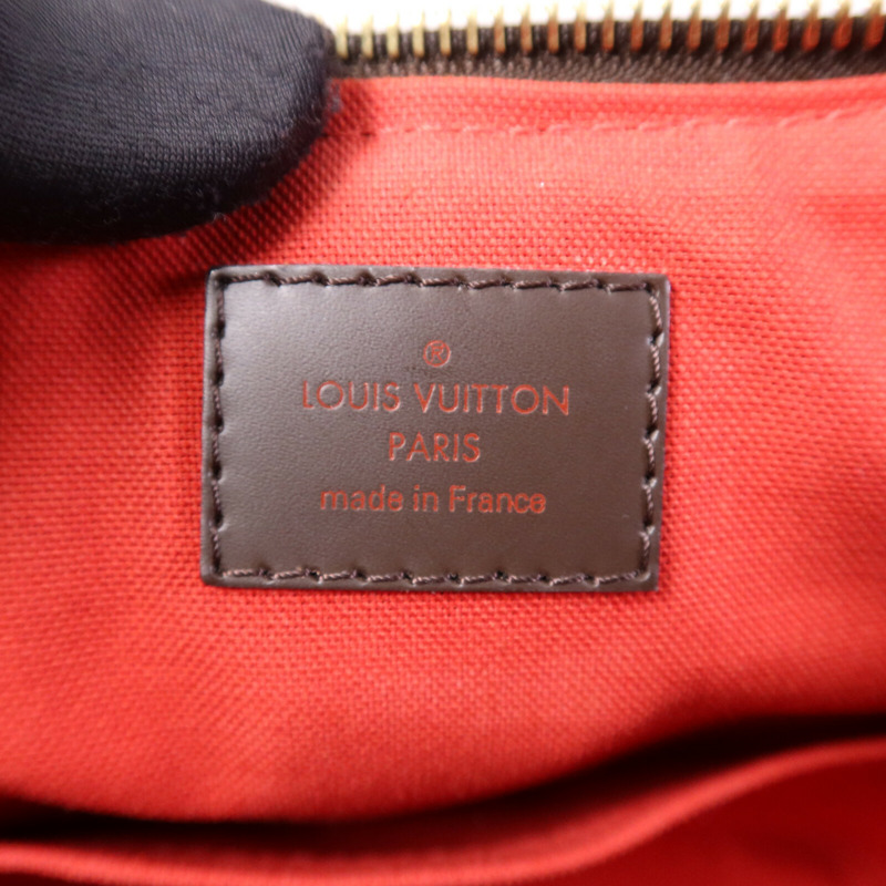 LOUIS VUITTON Damier Ebene Siena MM金扣肩背袋-5