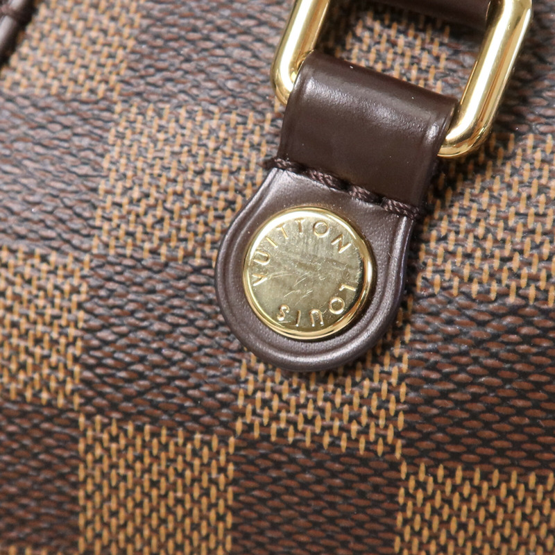 LOUIS VUITTON Damier Ebene Siena MM金扣肩背袋-6