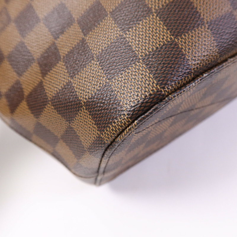 LOUIS VUITTON Damier Ebene Siena MM金扣肩背袋-11