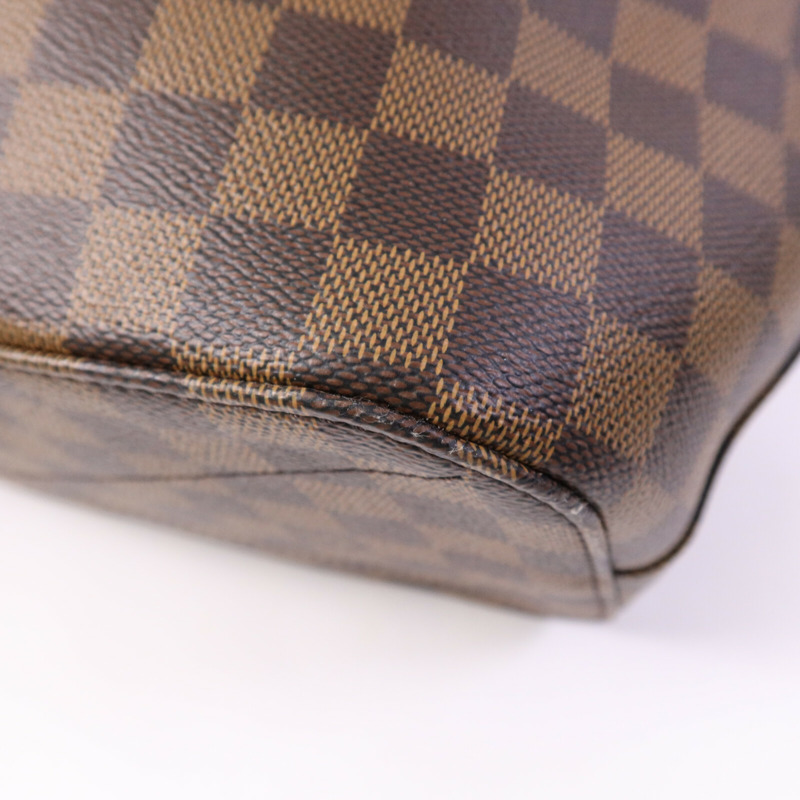 LOUIS VUITTON Damier Ebene Siena MM金扣肩背袋-12