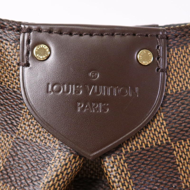 LOUIS VUITTON Damier Ebene Siena MM金扣肩背袋-14