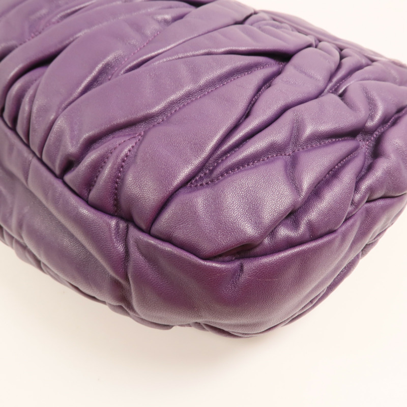 Miu Miu 羊皮皮革Shoulder Bag金扣手挽肩背兩用袋-14