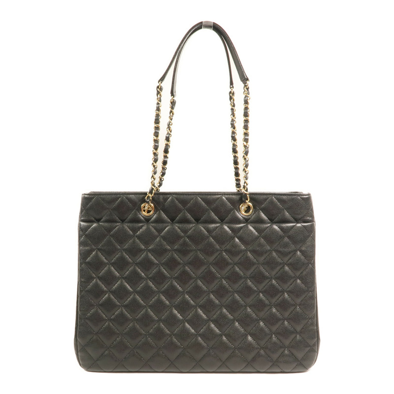 CHANEL 牛皮皮革Shoulder Bag金扣鏈帶肩背袋-1