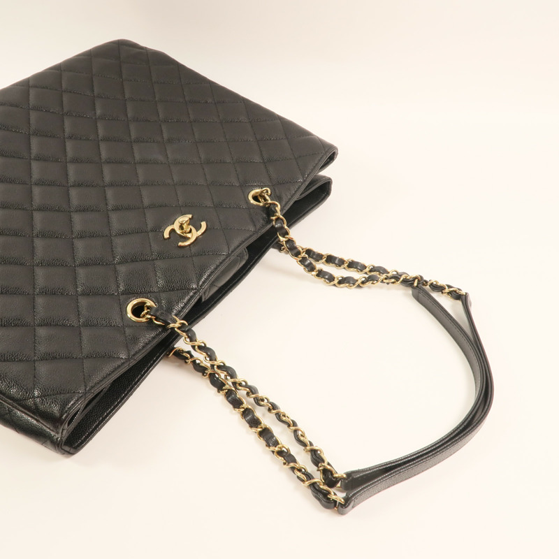 CHANEL 牛皮皮革Shoulder Bag金扣鏈帶肩背袋-7