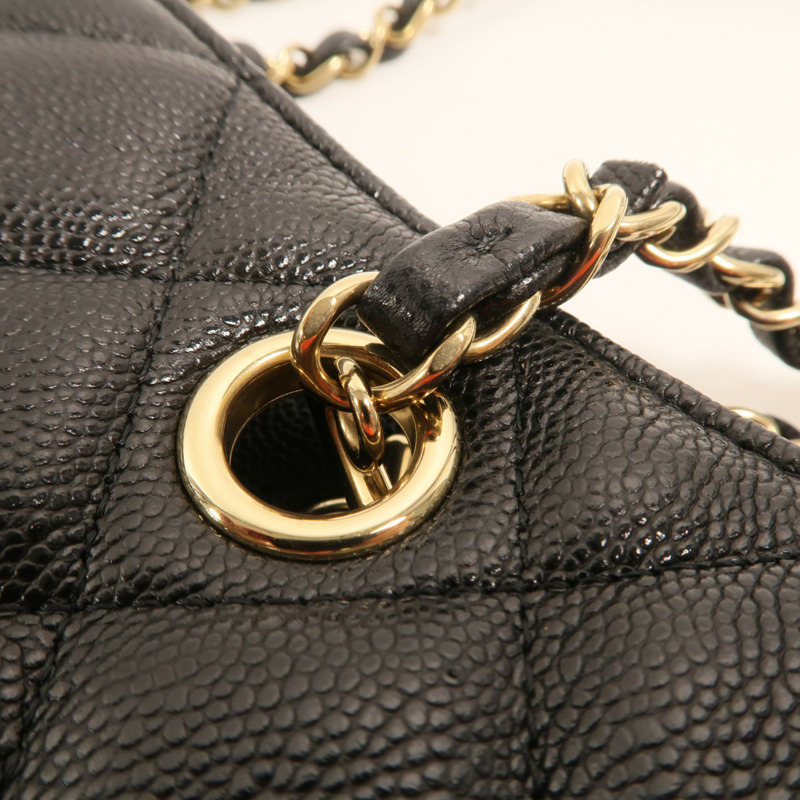 CHANEL 牛皮皮革Shoulder Bag金扣鏈帶肩背袋-8