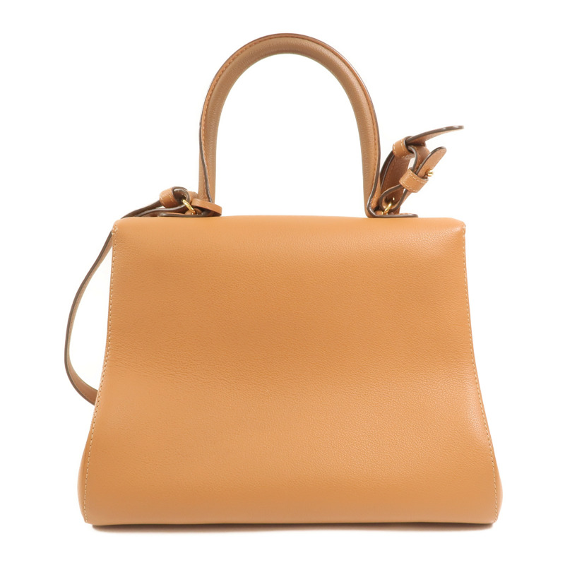 Delvaux 牛皮皮革Brillant MM金扣手挽肩背兩用袋-1