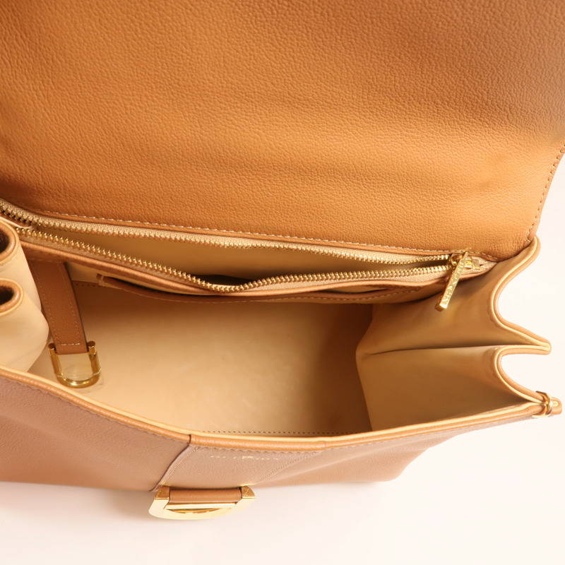 Delvaux 牛皮皮革Brillant MM金扣手挽肩背兩用袋-4