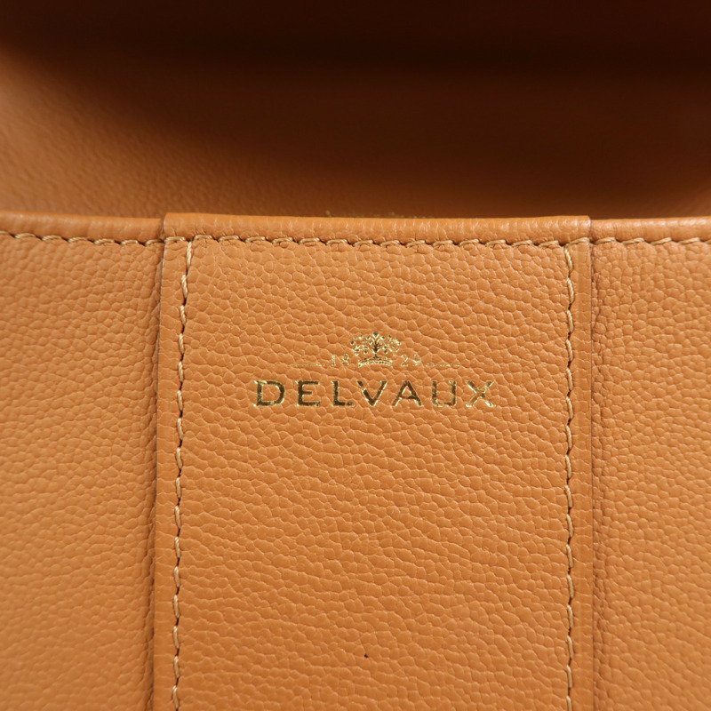 Delvaux 牛皮皮革Brillant MM金扣手挽肩背兩用袋-5