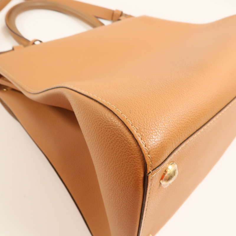 Delvaux 牛皮皮革Brillant MM金扣手挽肩背兩用袋-13