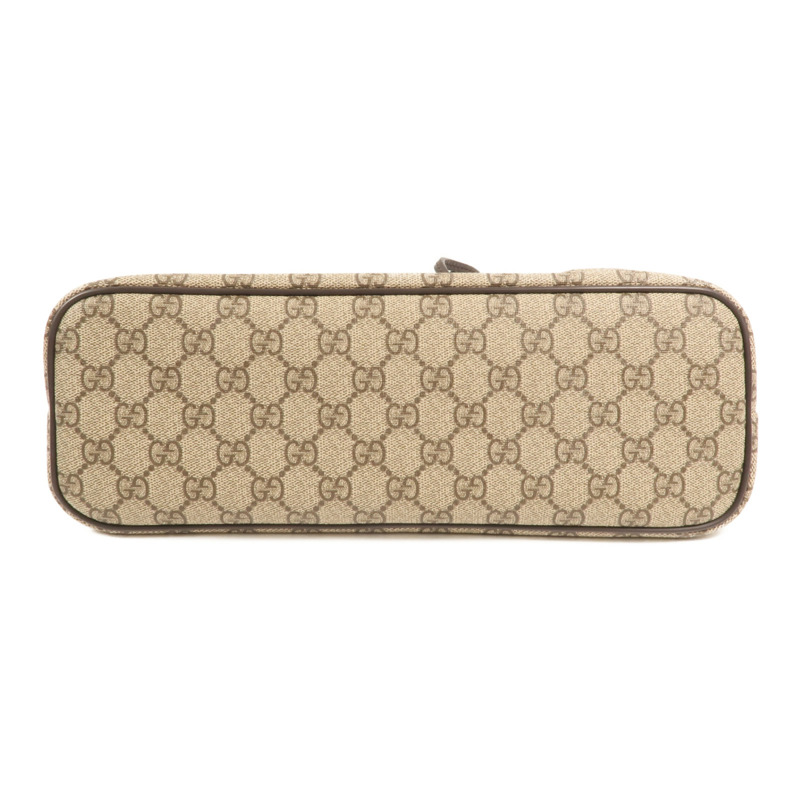 GUCCI 塗層帆布Tote Bag金扣手挽肩背兩用袋-3