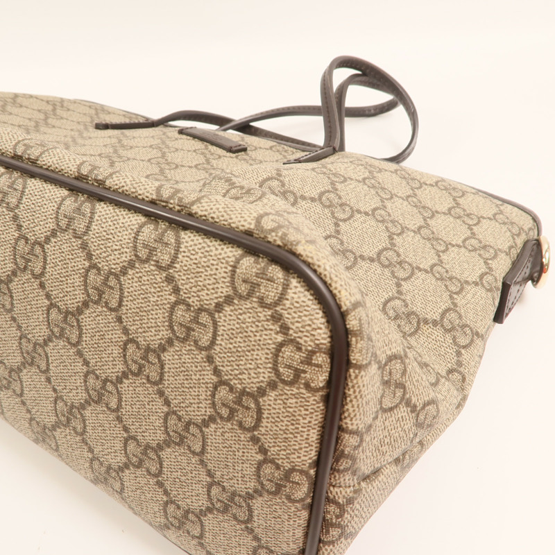 GUCCI 塗層帆布Tote Bag金扣手挽肩背兩用袋-11