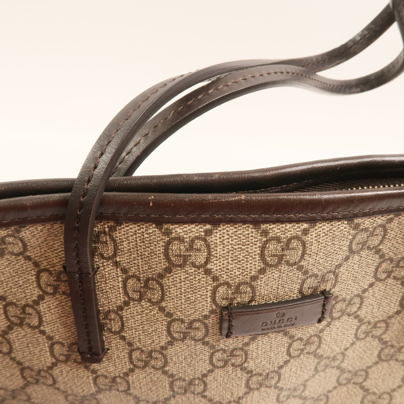 GUCCI 塗層帆布Tote Bag金扣手挽肩背兩用袋-17