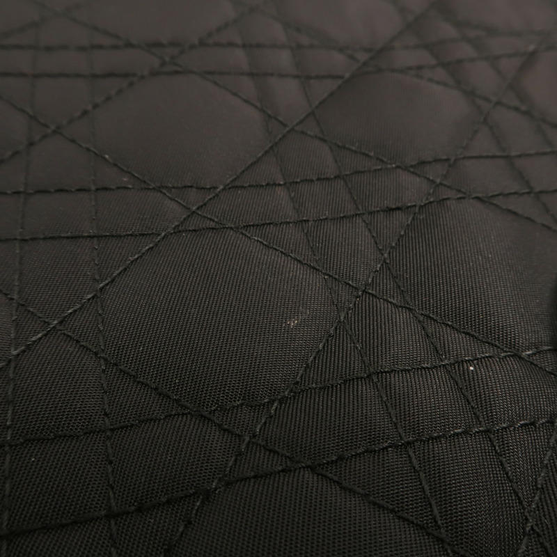 Dior 尼龍Lady Dior銀扣手挽袋-14