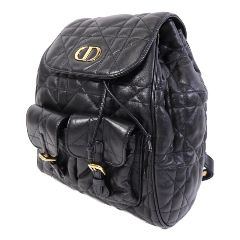 Dior 羊皮皮革Caro Backpack Medium金扣背包-1