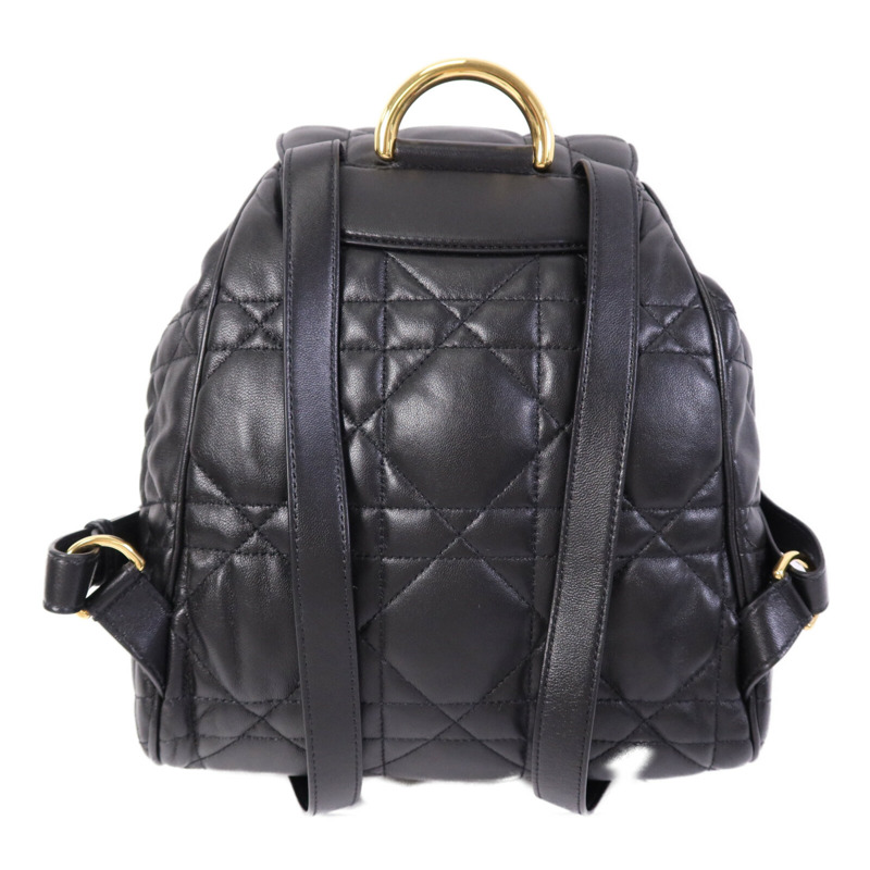 Dior 羊皮皮革Caro Backpack Medium金扣背包-2