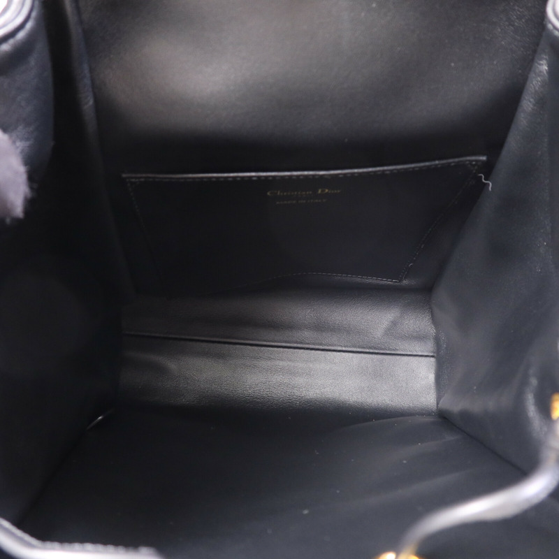 Dior 羊皮皮革Caro Backpack Medium金扣背包-4