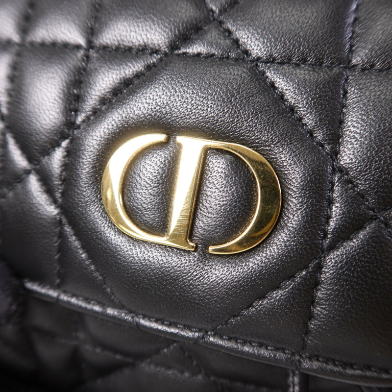 Dior 羊皮皮革Caro Backpack Medium金扣背包-9