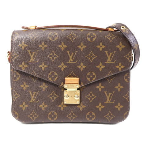 LOUIS VUITTON Monogram Pochette Metis MM金扣手挽肩背兩用袋