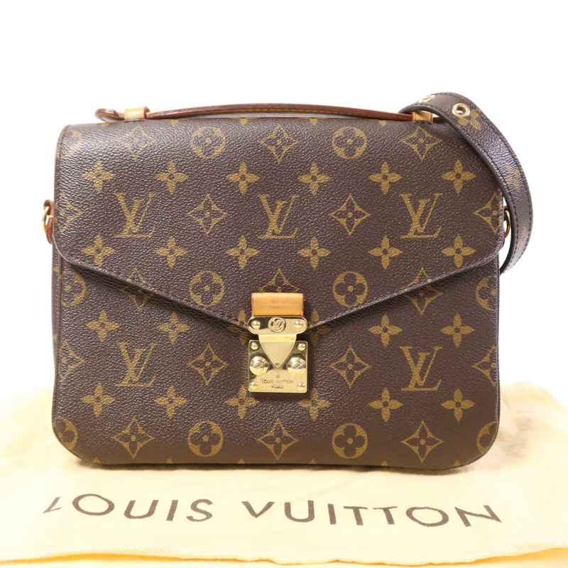 LOUIS VUITTON Monogram Pochette Metis MM金扣手挽肩背兩用袋-9
