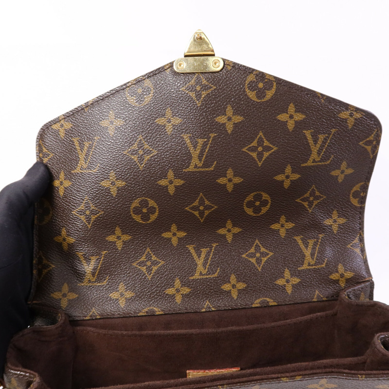 LOUIS VUITTON Monogram Pochette Metis MM金扣手挽肩背兩用袋-14