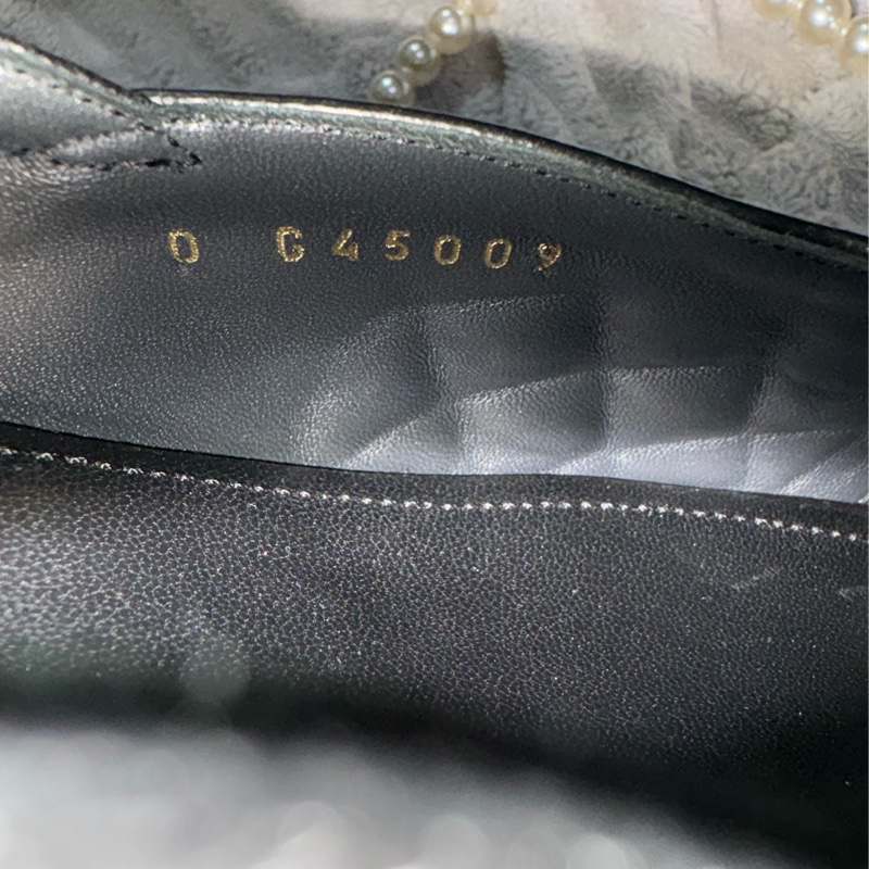 誠可議價 香奈兒 CHANEL 黑色菱格紋 厚底涼鞋-9